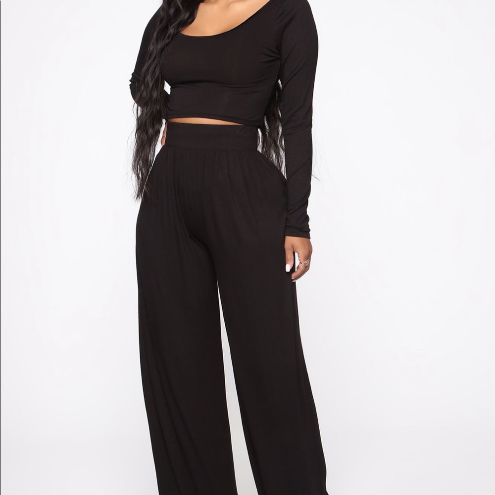 Black Long Sleeve Two piece